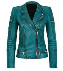 Women Slim Fit Diamond Quilted Moto Teal Leather Jacket All Sizes Available Leather Jacket Leather Jackets Women Real Leather Jacket