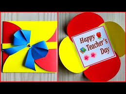 If you want to make your own card shape you can use a white folder, be creative. Easy And Beautiful Teacher S Day Card Handmade Teachers Day Card Making Idea Very Easy Youtube