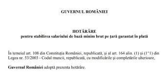 Avem 1 stiri despre salariu minim 2019. Hotarare Salariul Minim Pe Economie Majorat Cu 100 De Lei