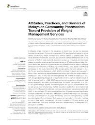 The healthcare sector and investment in health, has long been ignored. Pdf Attitudes Practices And Barriers Of Malaysian Community Pharmacists Toward Provision Of Weight Management Services