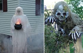 Whimsical outdoor halloween decor turn your front yard into a gothic graveyard with realistic headstones, graceful ghosts, and shadowy silhouettes. 48 Creepy Outdoor Halloween Decoration Ideas Godfather Style