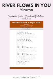 Pin On Kalimba Tabs By Maenichie