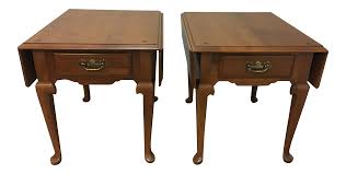 Vintage Ethan Allen Drop Leaf Side Tables A Pair On Chairish Com Side Table Table Home Decor
