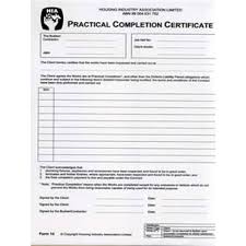 Practical completion certificates are commonly a requirement in australian standard form contracts such as the as 4000. Wa Practical Completion Certificate Form 14 Pad Of 30
