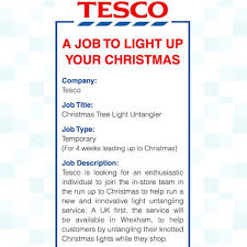 Toy shopping for christmas gifts at tesco. Loose Women Wanted Tesco Hiring Christmas Light Untangler Tesco Has Put Out A Job Advert For A Christmas Tree Light Untangler The Successful Person Will Work Full Time In The Run