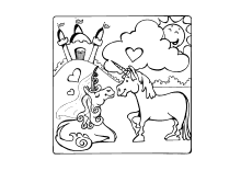Playmobil xxl weihnachtsmann trifft kaan! Ausmalbild Einhorn Fabelwesen Einhorner Unicorn