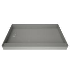 Tile Redi Redi Base 30 In X 48 In Single Threshold Shower Base In Grey With Left Drain P3048l Pvc 13x6 4 5 4 5 Shower Base Shower Pan Tile Redi