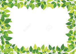 Vector Green Leaves On White Clip Art Borders Clip Art Leaf Clipart