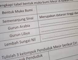We did not find results for: Lengkapi Tabel Bentuk Muka Bumi Mesir Di Bawah Ini Brainly Co Id
