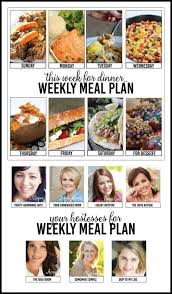 Weekly Meal Plan Week Three Healthy Meal Planner Week Meal Plan Meals For The Week
