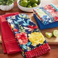 The Pioneer Woman Fiona Floral Kitchen Towels 16 X28 Multi Color 4 Piece Walmart Com Pioneer Woman Kitchen Pioneer Woman Pioneer Woman Dishes