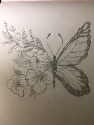Kubra 05469114109 83 In 2020 Butterfly Sketch Art Sketchbook Flower Drawing