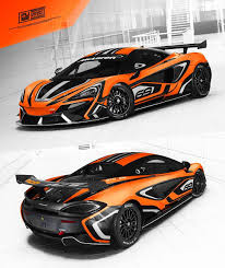 Mclaren 570s Gt4 Livery Style Graphics Design Project Wrap B Racing Car Design Car Wrap Design Car Wrap