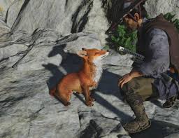 In Ghost Of Tsushima you are legally obligated to pet the fox :  rghostoftsushima