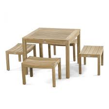 5pc Square Cafe Dining Set Westminster Teak In 2020 Teak Patio Furniture Westminster Teak Teak Outdoor Furniture