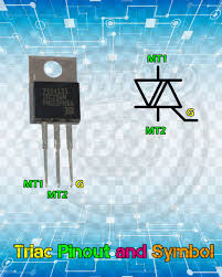 Triac Pinout And Symbol Electronic Circuit Projects Electronics Projects Electronics Circuit