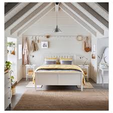 Hemnes Bed Frame White Stain Queen Ikea Hemnes Bed Ikea Bedroom Sets Bed Frame