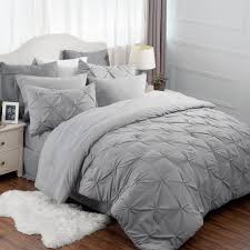 Top sellers most popular price low to high price high to low top rated products. Amazon Com Bedsure Twin Bedding Comforter Set Bed In A Bag 6 Pieces Pinch Pleat Grey Bedding Comforter Set For Twin Bed With Sheets Kitchen Dining