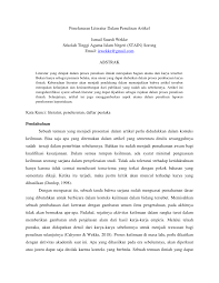 Citefast is a free apa, mla and chicago citation generator. Pdf Penelusuran Literatur Dalam Penulisan Artikel