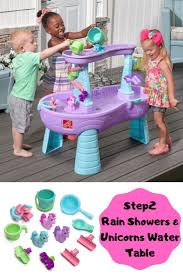 Step2 Rain Showers Unicorns Water Table Bed Bath Beyond Rain Shower Water Table Toddler Play
