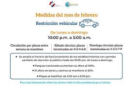 La restricción vehicular está vigente de las 5:00 a las 22:00 horas en la ciudad de méxico, estado de méxico, tlaxcala, puebla, hidalgo y morelos. Nuevas Medidas De Restriccion Sanitaria Y Vehicular Aplicaran A Partir Este Lunes 1Âº De Febrero Periodico Enlace Periodico Enlace