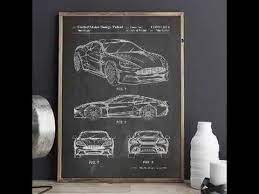 Shop unique custom made canvas prints, framed prints, posters, tapestries, and more. Pin On Car Art Car Posters Garage Decor