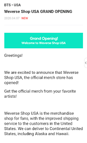 Jun 16, 2021 · the bts and mcdonald's saucy and melting collections range in price from $12 to $110 and are available for purchase on weverse, a korean shopping app. Bts Merch Restocks Pa Twitter Weverse Shop Usa Grand Opening Bts Bts Twt Weverseshop