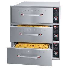Although food can be kept for a very short time in a standard hot cupboard or heated pedestal, the chances are it will dry out quite quickly in that environment. Hatco Three Drawer Warmer Hdw 3 Shop Webstaurantstore
