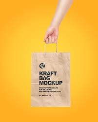 Download Hand W Paper Bag Mockup In Bag Sack Mockups On Yellow Images Object Mockups