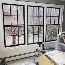 Paint Sleek And Modern Black Windows Are One Of My Favorite Current Design Trends However Cost Black Window Trims Interior Window Trim Interior Windows
