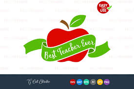 If you have any other questions, please check the faq section. Best Teacher Ever Best Teacher Svg Teacher Gift Svg Files For Silhouette Cameo Or Cricut Commercial Personal Use 104517 Cut Files Design Bundles