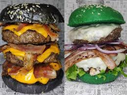 Aprenda a fazer black burguer e o famoso red burguer com essa receita simples e um passo a passo bem explicativo. Para Salvar Da Fome Hamburgueres De Herois Travam Guerra Colorida Sabor Campo Grande News