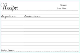 Working with microsoft word has been made much easier ever since the templates by the software were introduced. Recipe Card Template Word Image Of Food Recipe