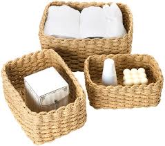 But it does require an honest look on what's need to organized. La Jolie Muse Woven Wicker Storage Baskets Paper Rope Storage Boxes Bin Organizer Divider For Cupboards Drawer Closet Shelf Dresser Set Of 3 Desert Amazon Co Uk Home Kitchen