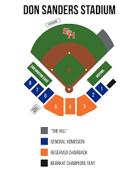 don sanders stadium seating map sam houston state bearkats