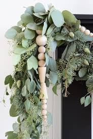 Garlands are made up of different combinations of select greens. Beaded Garland Minimalist Christmas Modern Holiday Decor Modern Christmas