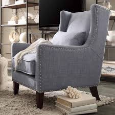 Weston Home St Alden Living Room Linen Accent Chair With Matching Throw Pillow Light Brown Walmart Com In 2020 Linen Accent Chairs Wingback Chair Accent Chairs