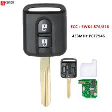 Keyless entry information nissan micra. 2 Button Uncut Remote Key Fob 433mhz Id46 Chip For Nissan Micra K12 2002 2010 Ebay