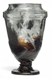 Vase Orphee Emile Galle 1846 1904 Meisenthal Et Nancy 1888 1889 Verre Souffle Moule Travaille A Chaud Grave A La Ro Art Nouveau Art Deco Art Decoratif