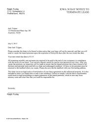 As i said before, the lease ends when the lease ends. Iowa 30 Day Notice To Terminate Lease Ezlandlordforms