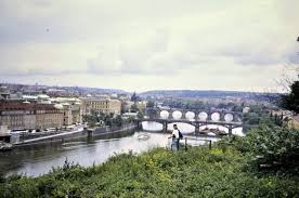 Die Moldau In Prag Ein Fluss In Der Hauptstadt Von Tschechien Die Moldau Prag Tschechien