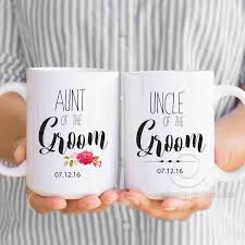 Finding unique wedding gifts doesn't have to be hard. Aunt Of The Groom Gift Personalized Mugs Uncle Of The Groom Gifts Wedding Gifts For Au 2nd Anniversary Gifts Cotton Anniversary Gifts Mens Anniversary Gifts