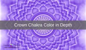 Violet can be loosely associated with the color of light at the short wavelength end of the visible spectrum, between blue and invisible ultraviolet. Crown Chakra Color Meanings