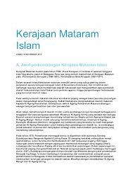 Situasi ini dimanfaatkan voc dengan memihak kepada sultan haji. Doc Kerajaan Mataram Islam Ann And Just Ann Academia Edu