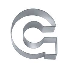 All cutters designed, engineered and tested by a fellow cookie enthusiast. Cookie Cutter Letter G Stadter