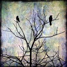 Black Birds In Painting Just Us Two Bird Art Bird Art Print Crow Photography