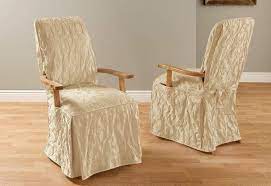 5 out of 5 stars. Matelasse Damask Arm Long Dining Chair Slipcover In 2021 Slipcovers For Chairs Dining Room Chair Covers Dining Chair Slipcovers