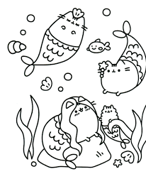 Maybe you would like to learn more about one of these? Pusheen The Mermaid Coloring Page Free Printable Coloring Pages For Kids