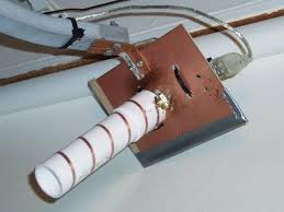 All i took was a bit of copper wiring, some aluminum foil, and some tupperware (to keep it protected from the elements, since it sat outside). Long Range Wi Fi Dish Antenna By Ab9il Wifi Antenna Dish Antenna Wifi