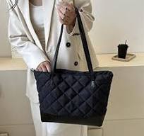 LYEAA Borsa a tracolla imbottita versatile leggera e di grande capacità da  donna trapuntata borsa da lavoro elegante, Nero , ...
